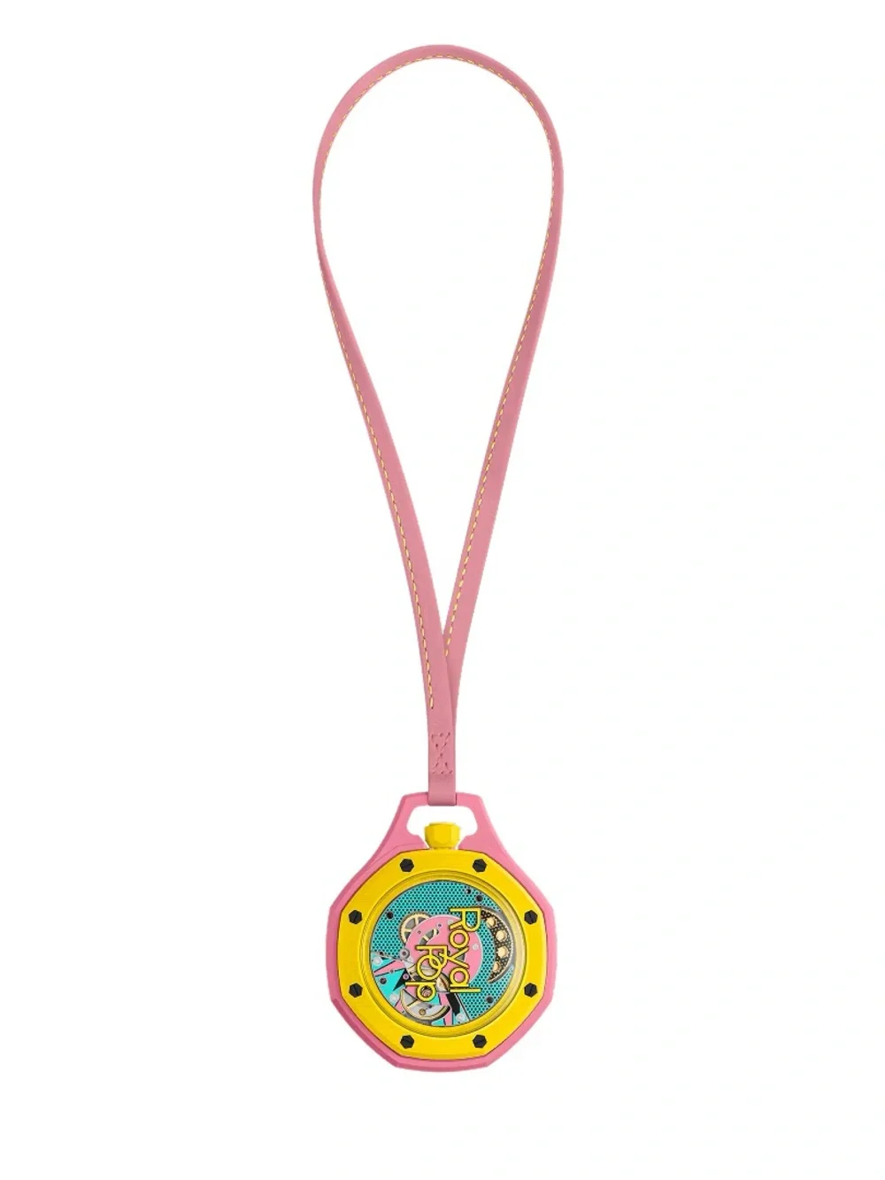 Audemars Piguet x Swatch Royal teal pink yellow Pendant Watch OTG ROZ AP